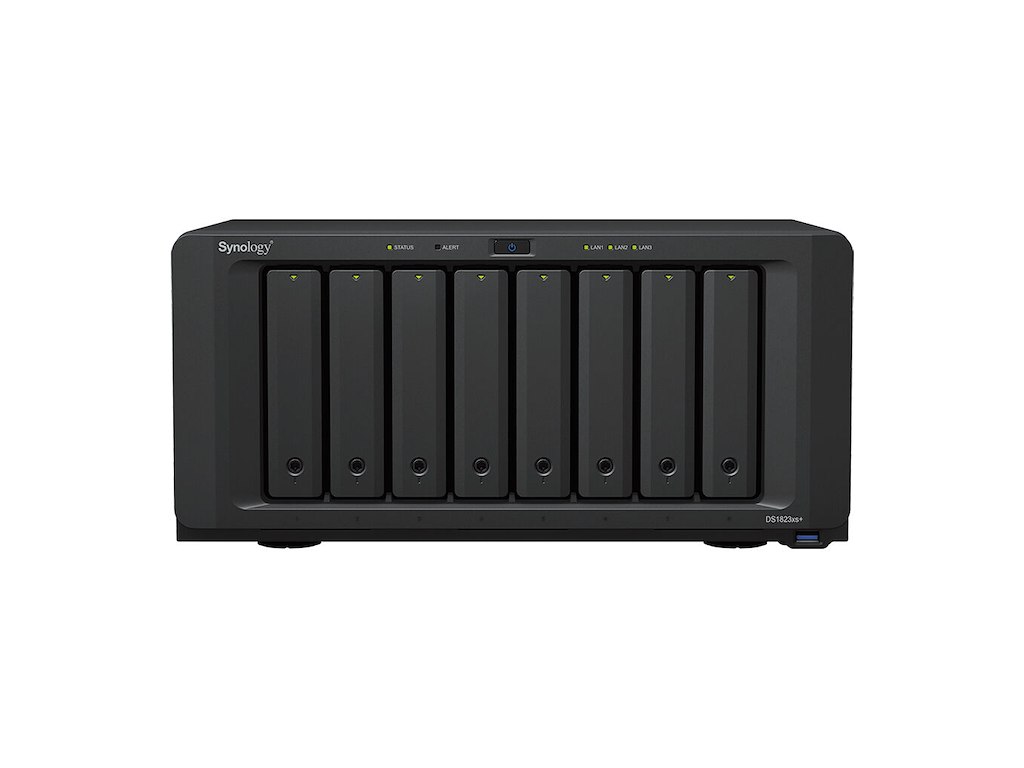 Synology DiskStation DS1823xs+ NAS Tower Ryzen Embedded V1780B 8 GB DDR4 128 TB HDD DiskStation Manager Sort