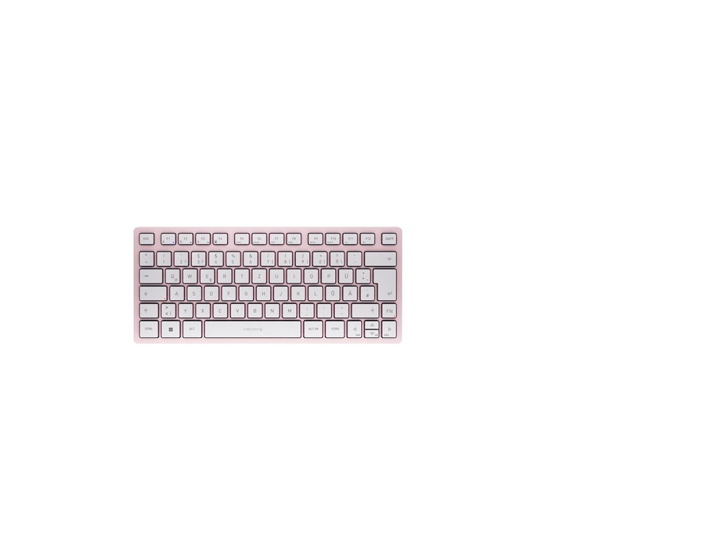CHERRY KW 7100 MINI BT tastatur Universel Bluetooth QWERTZ Tysk Lyserød