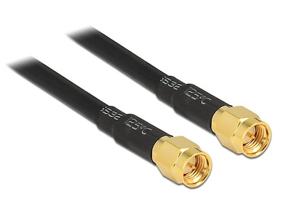 DeLOCK 88893 koaxial kabel LMR195 10 m SMA Sort