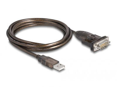 DeLOCK 62645 serielkabel Sort 1,5 m USB Type-A DB-9