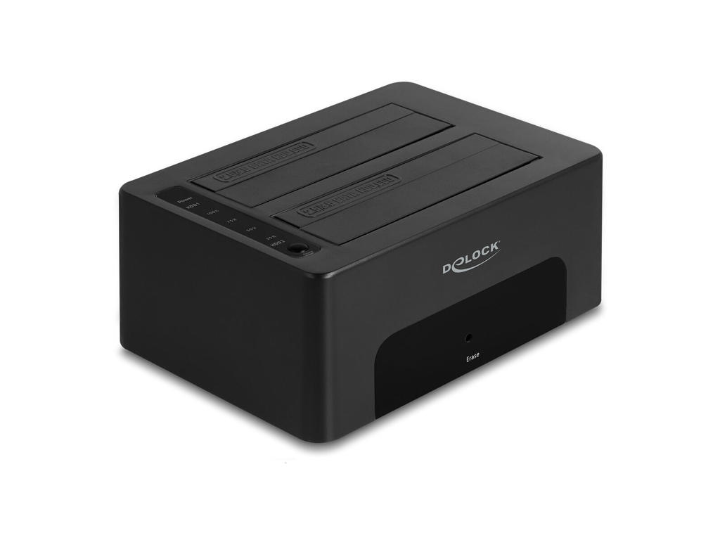 DeLOCK 64187 drevkabinet HDD/SSD kabinet Sort 2.5/3.5"