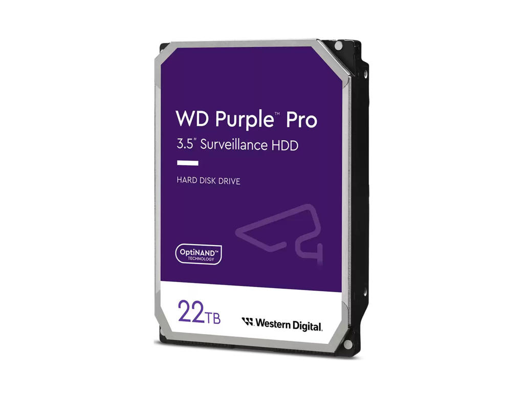 Western Digital Purple Pro harddisk 22 TB 7200 rpm 512 MB 3.5" Serial ATA III