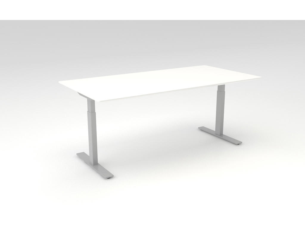 Skrivebord, 160 cm, 80 cm, Bordplade: Hvid Decorlaminat, 