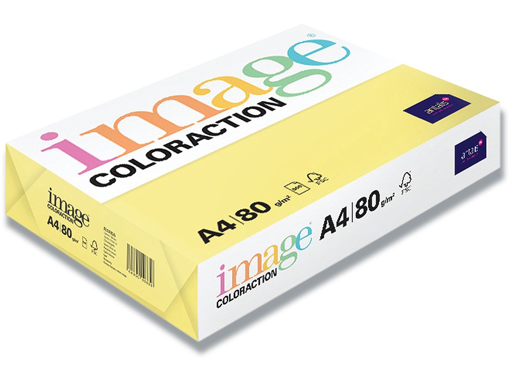 Kopipapir, Florida Lemon Yellow, Farvenr ZG34, A4, Image ColorAction 80 g/m² 
