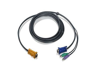 iogear G2L5203P KVM-kabel Sort 3 m
