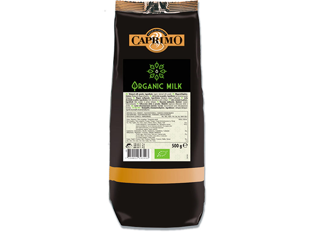 Kaffemælk, 1 pose, 500 g, Fedtprocent: 0.5%, Merrild Caprimo Økologisk
