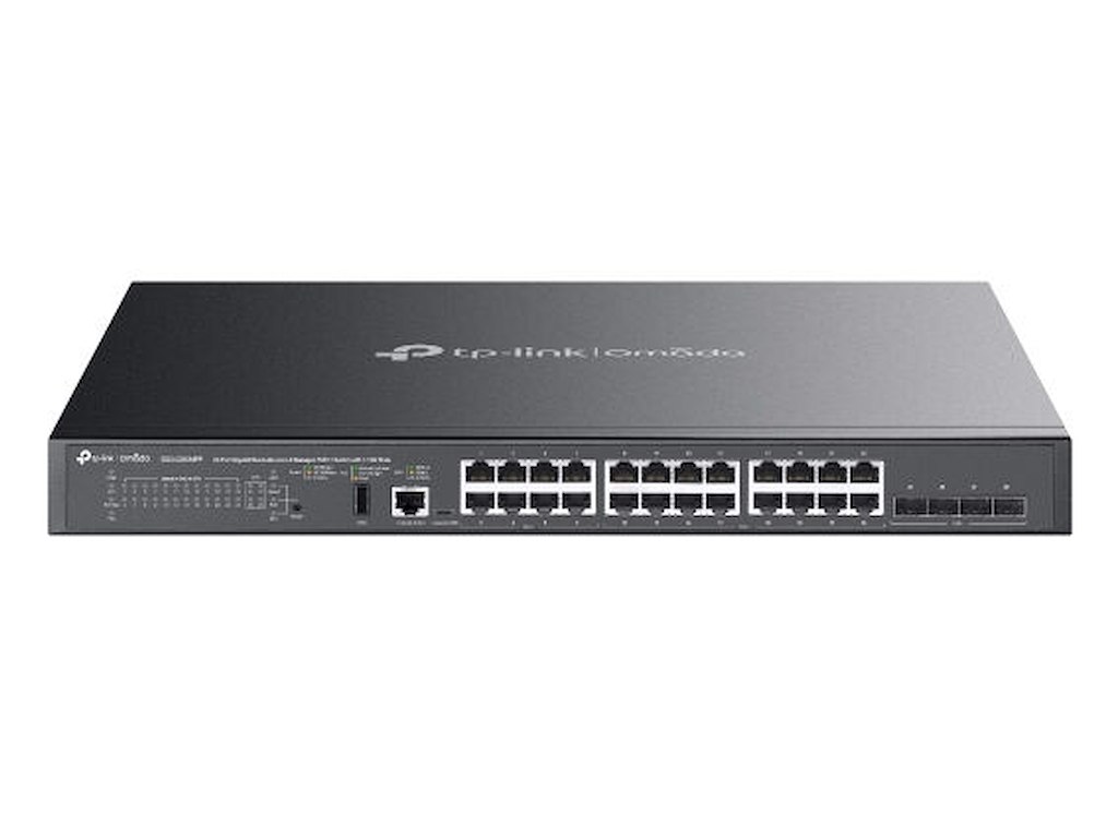 TP-Link SG5428XMPP network switch Managed L3 Gigabit Ethernet (10/100/1000) Power over Ethernet (PoE) Black