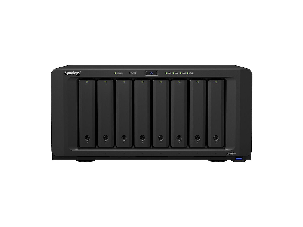 Synology DiskStation DS1821+ NAS Desktop Ryzen Embedded V1500B 4 GB DDR4 48 TB HDD DiskStation Manager Sort