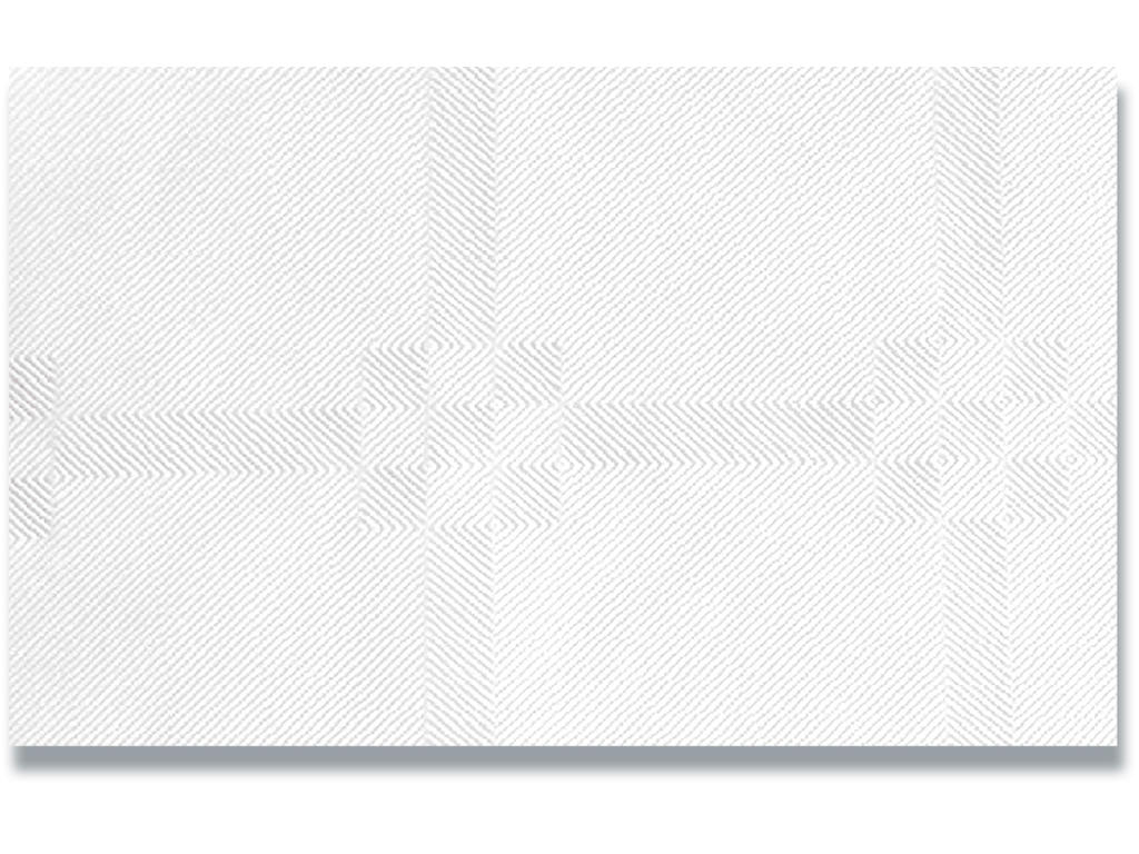 Borddug, Hvid, 118cm x 50m, Genanvendt papir, Gastro Damask