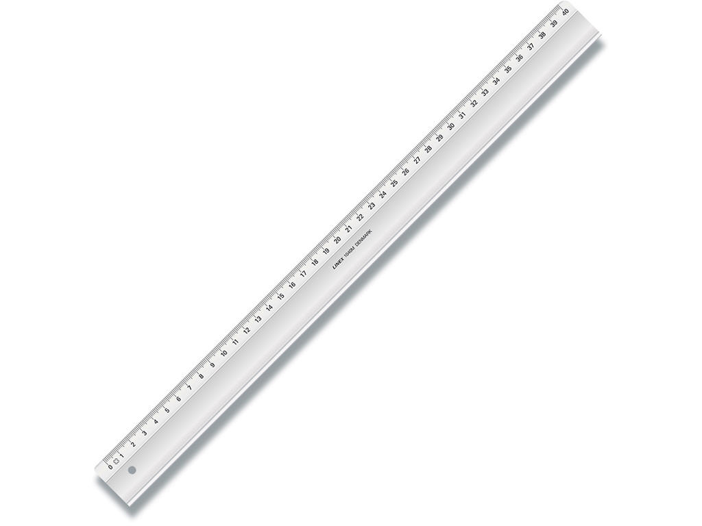Lineal, 40 cm, Plast, Transparent, Linex 1040M