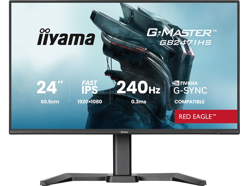 iiyama G-MASTER GB2471HS-B1 computerskærm 60,5 cm (23.8") 1920 x 1080 pixel Fuld HD Sort