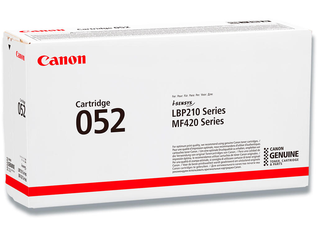 Toner, CRG-052, Black-sort, 3.100 sider, Canon 2199C002