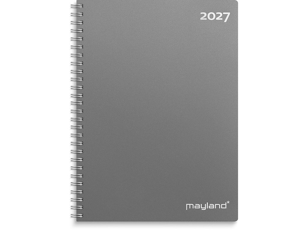 Kalender, 2027, A5 Uge, 1 uge pr. opslag, Grå, Mayland