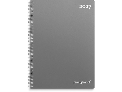 Kalender, 2027, A5 Uge, 1 uge pr. opslag, Grå, Mayland