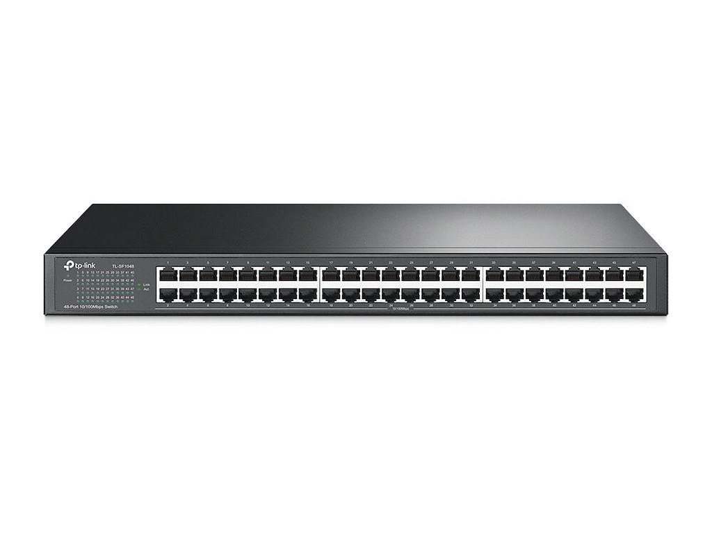 TP-Link TL-SF1048 netværksswitch Ikke administreret Fast Ethernet (10/100) 1U Sort