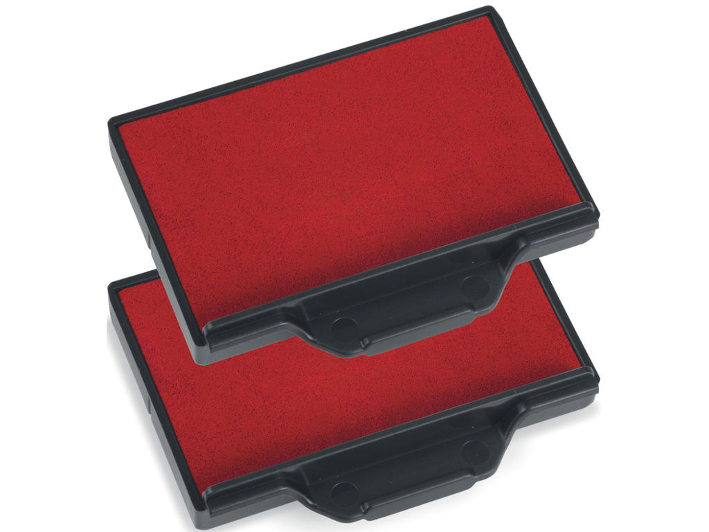 Stempelpude, 2 stk, Rød, 6/56RD, Til Trodat 5204 5206 5460 55510 5558