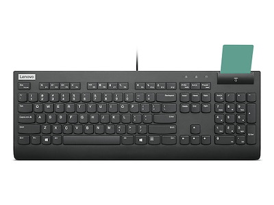 Lenovo Smartcard Wired Keyboard II tastatur Hjemme/kontor USB Finsk, Svensk Sort