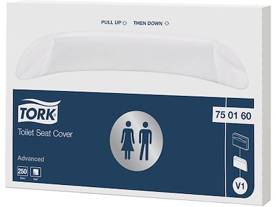 Toiletsædepapir, 1 lag, 42.5x36 cm, 5000 ark, Tork Advanced V1