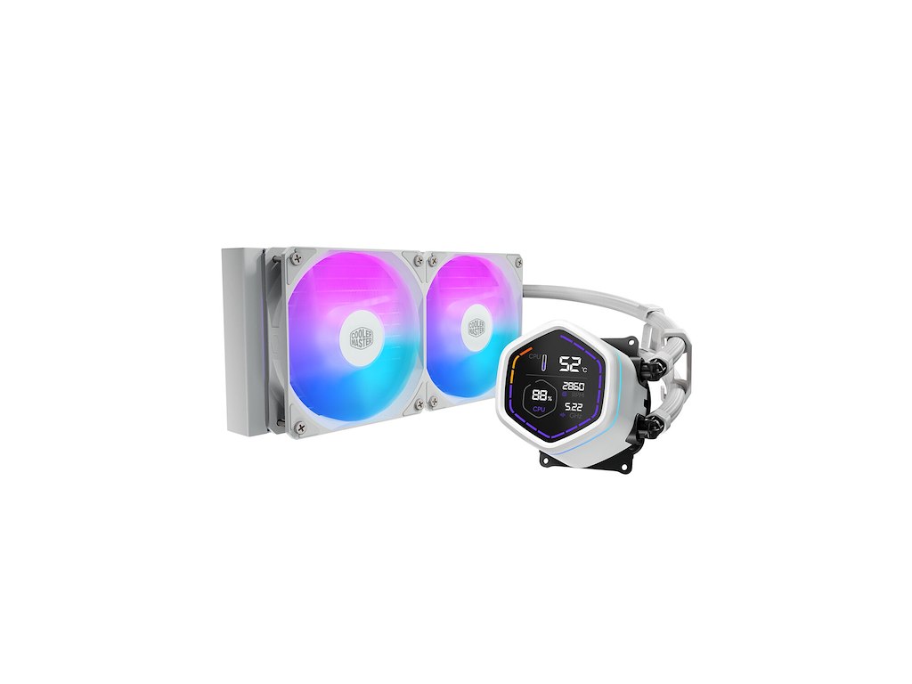 Cooler Master MasterLiquid Core Nex Digital Processor Alt-i-en væskekøler 12 cm Sort 1 stk