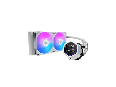 Cooler Master MasterLiquid Core Nex Digital Processor Alt-i-en væskekøler 12 cm Sort 1 stk