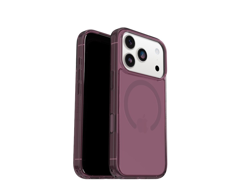 OtterBox Symmetry Clear MagSafe mobiltelefon etui 16 cm (6.3") Cover Lyserød, Transparent