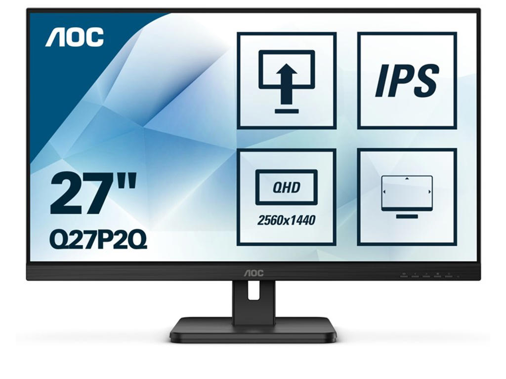 AOC P2 Q27P2Q LED display 68,6 cm (27") 2560 x 1440 pixel Quad HD Sort