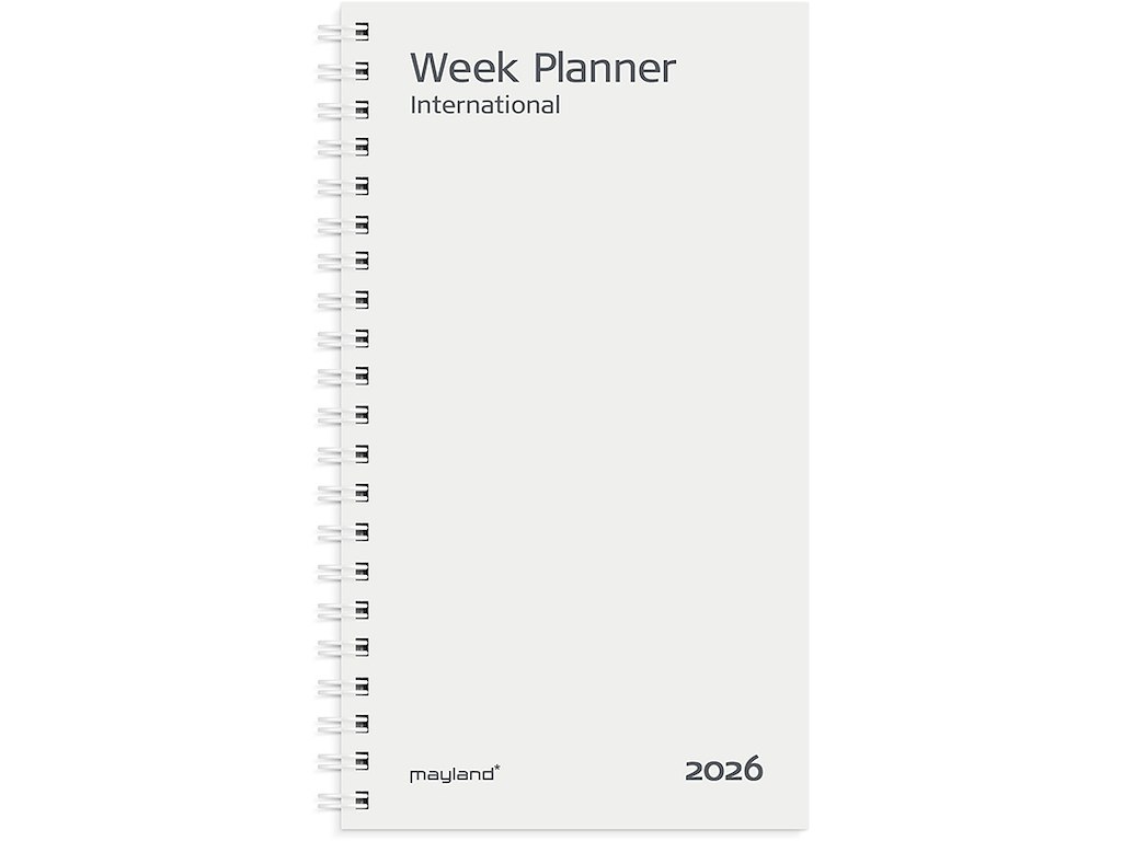Planner, 2026, Week International, 1 uge pr. opslag, Refill, Mayland