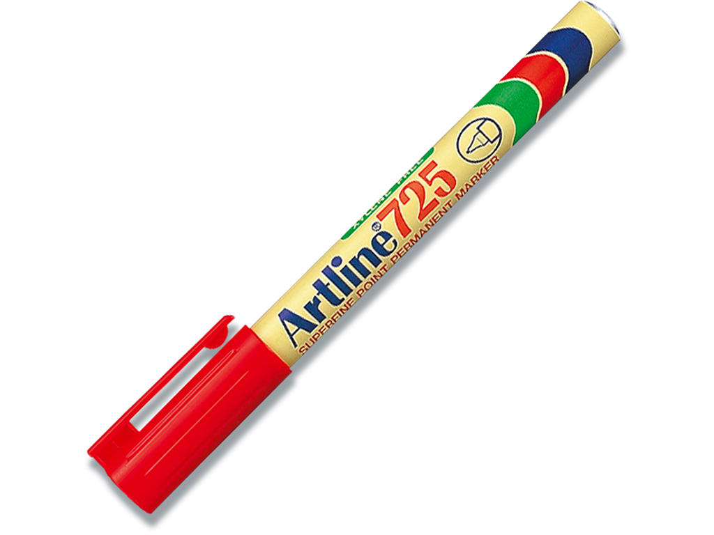 Marker, Spids spids, 0.4 mm, Rød, Artline EK-725