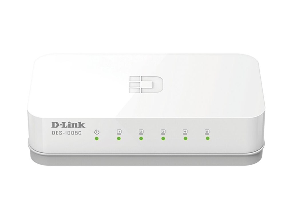 D-Link ES-1005C/E Ikke administreret Fast Ethernet (10/100) Desktop Hvid
