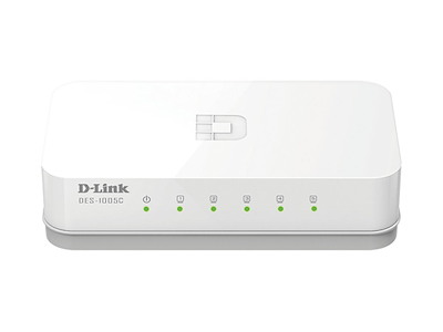 D-Link ES-1005C/E Ikke administreret Fast Ethernet (10/100) Desktop Hvid
