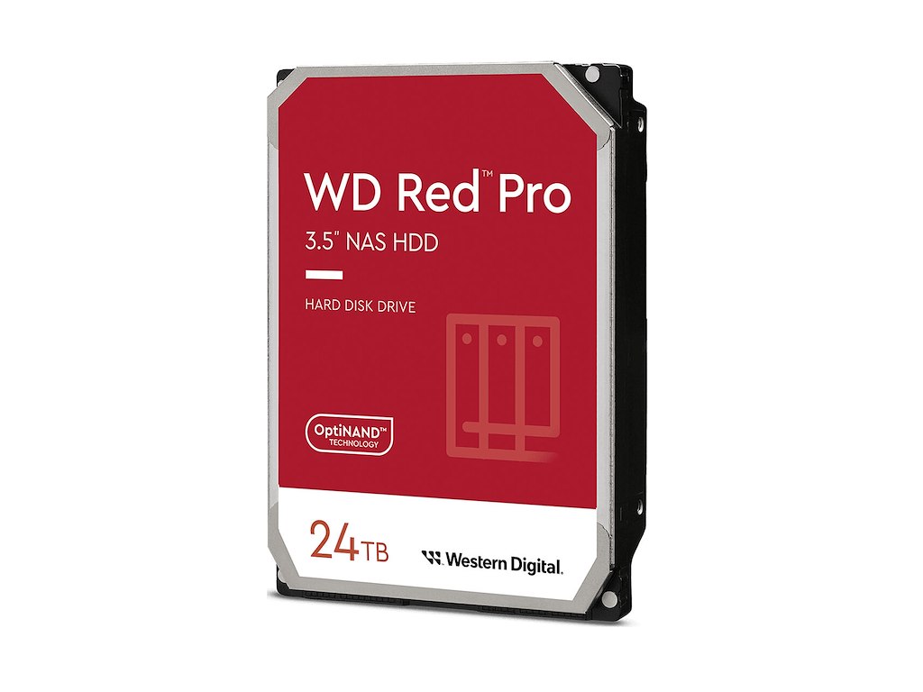 Western Digital Red Pro harddisk 24 TB 7200 rpm 512 MB 3.5" SATA