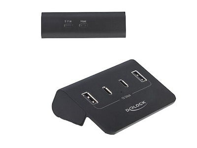 DeLOCK 64259 interface hub USB Type-C 10000 Mbit/s Sort