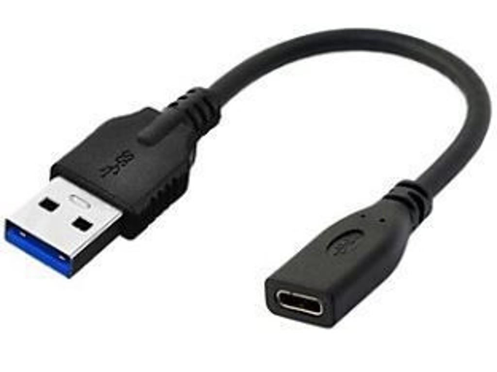 Microconnect USB3.0ACF02 USB-kabel USB 3.2 Gen 1 (3.1 Gen 1) 0,2 m USB A USB C Sort