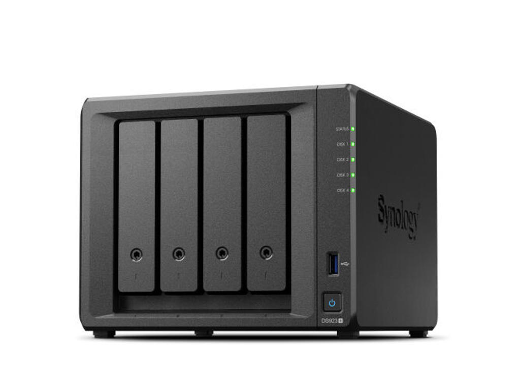Synology DiskStation DS923+ NAS & lagringsserver Tower Ryzen Embedded R1600 4 GB DDR4L 0 TB DiskStation Manager Sort