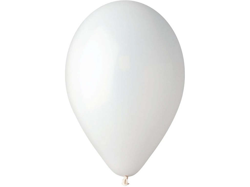 Balloner, Rund, Hvid, 100 stk, Viborg Ballon