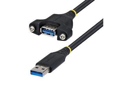 StarTech.com USBPNLAFAM2M USB-kabel USB 3.2 Gen 1 (3.1 Gen 1) 2 m USB A 5 Gbit/sek. Sort