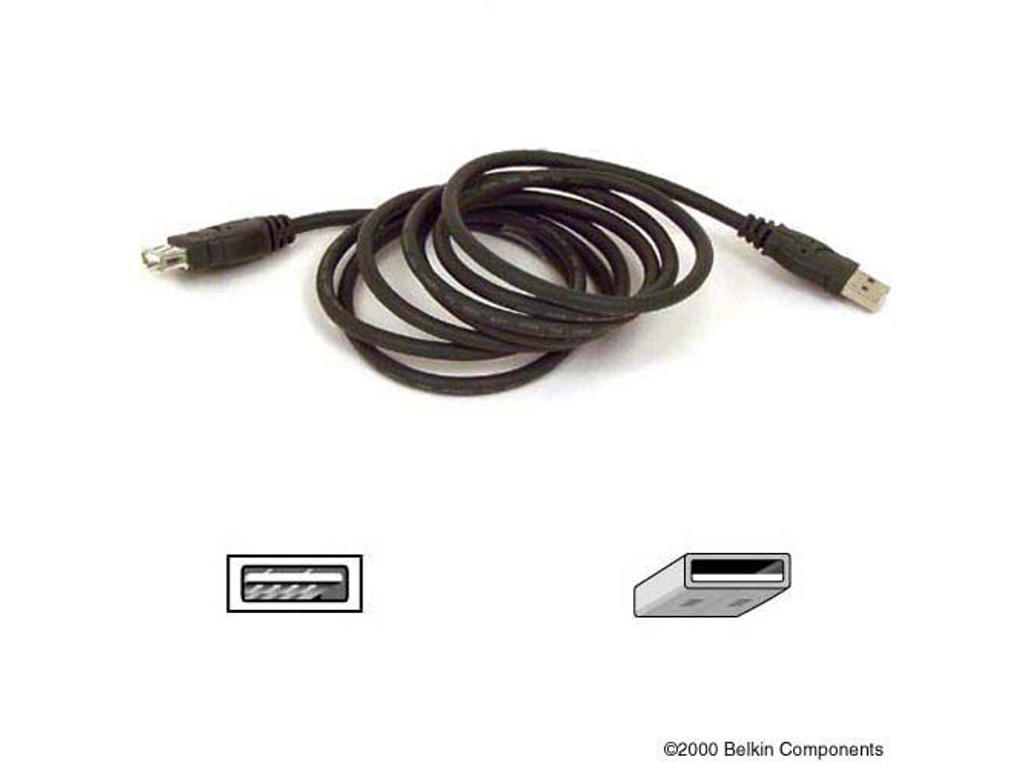 Belkin USB Extension Cable 1.8m USB-kabel 1,8 m Sort