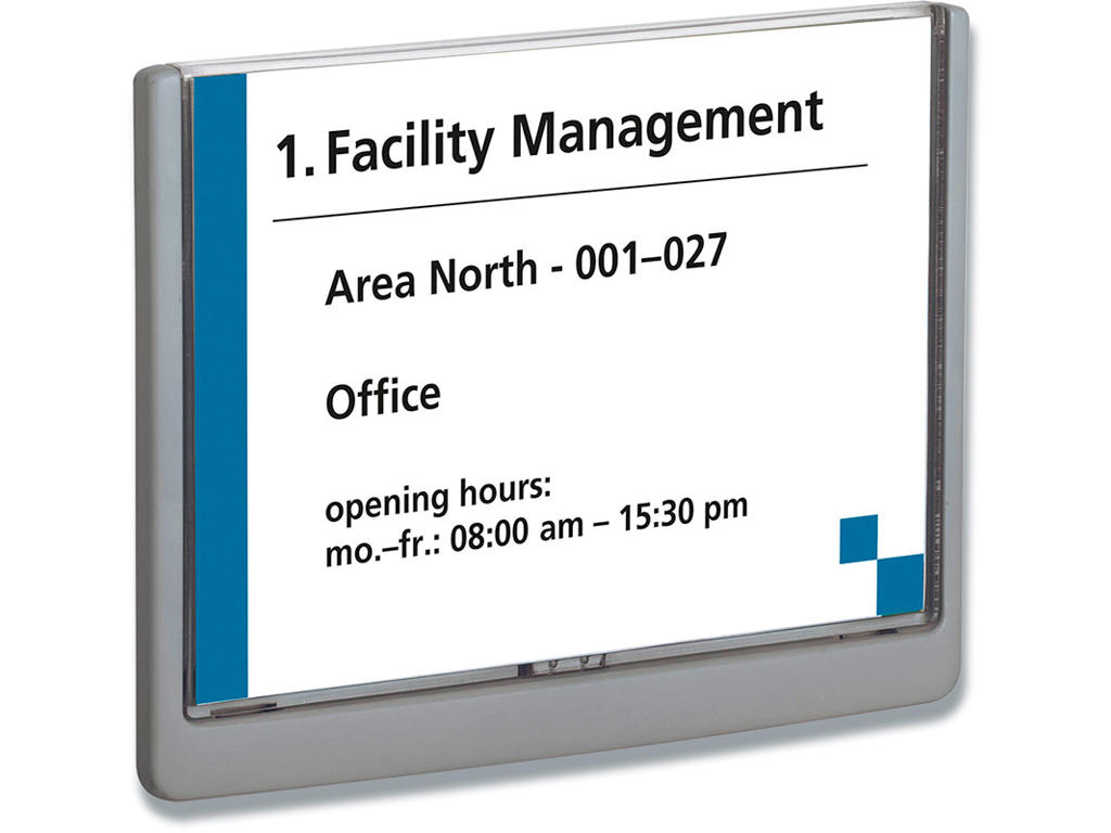 Dør og vægskilt CLICK SIGN 210x149 mm (A5) Grafit