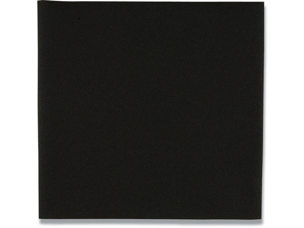 Servietter, 1 lag, Sort, 40x40 cm, 50 stk, Gastro Airlaid