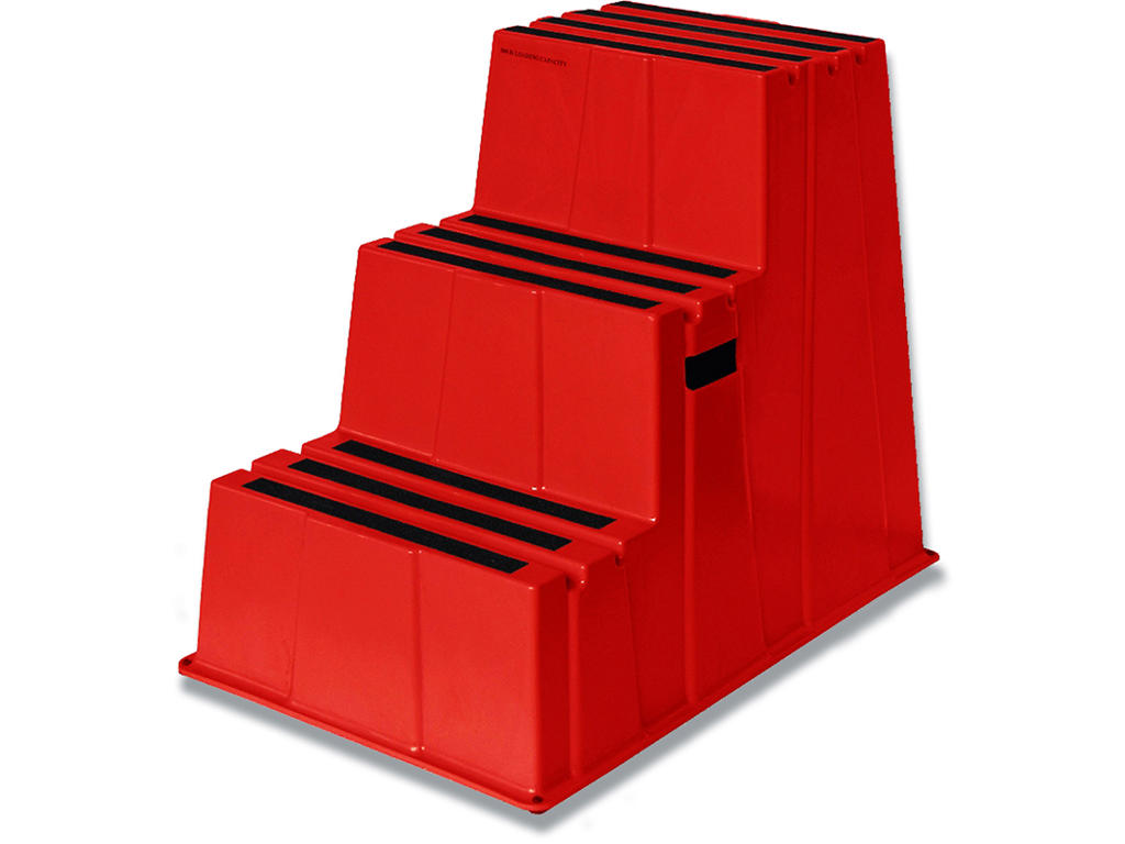 Sikkerhedstrin med 3 trin rød, Twinco