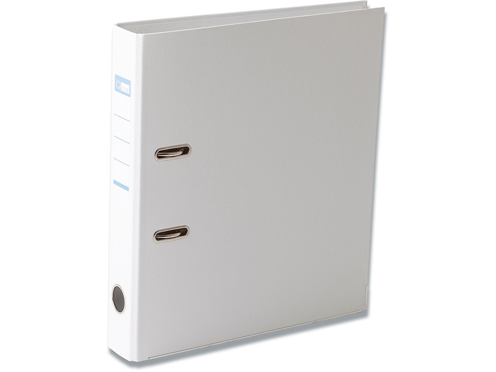 Brevordner, A4, 5 cm, Hvid, Q-Line  Smal