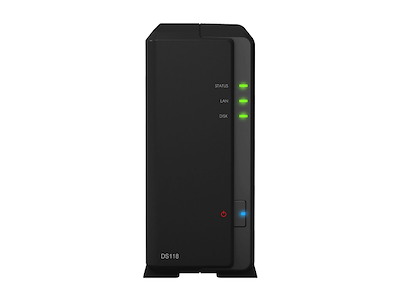 Synology DiskStation DS118 NAS Kompakt Realtek RTD1296 1 GB DDR4 4 TB HDD DiskStation Manager Sort