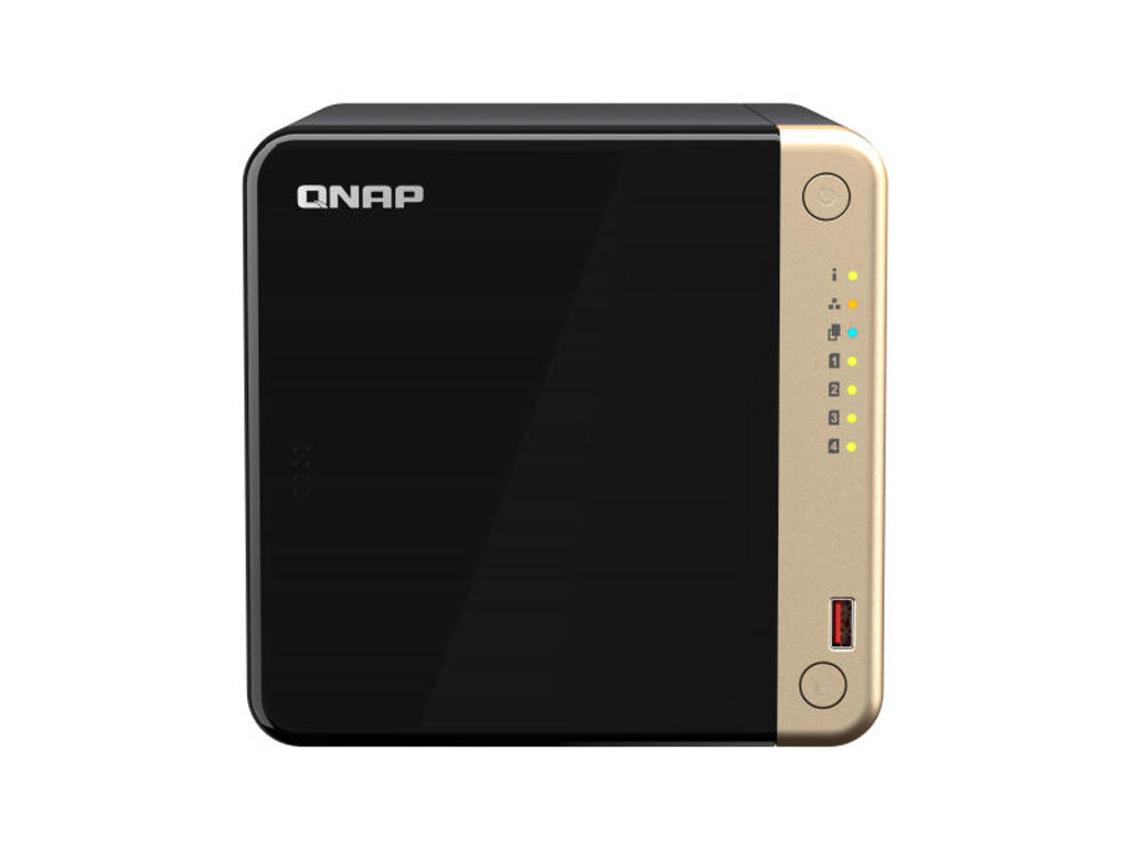 QNAP TS-464 NAS Tower Intel® Celeron® N5095 8 GB DDR4 0 TB QNAP QTS Sort