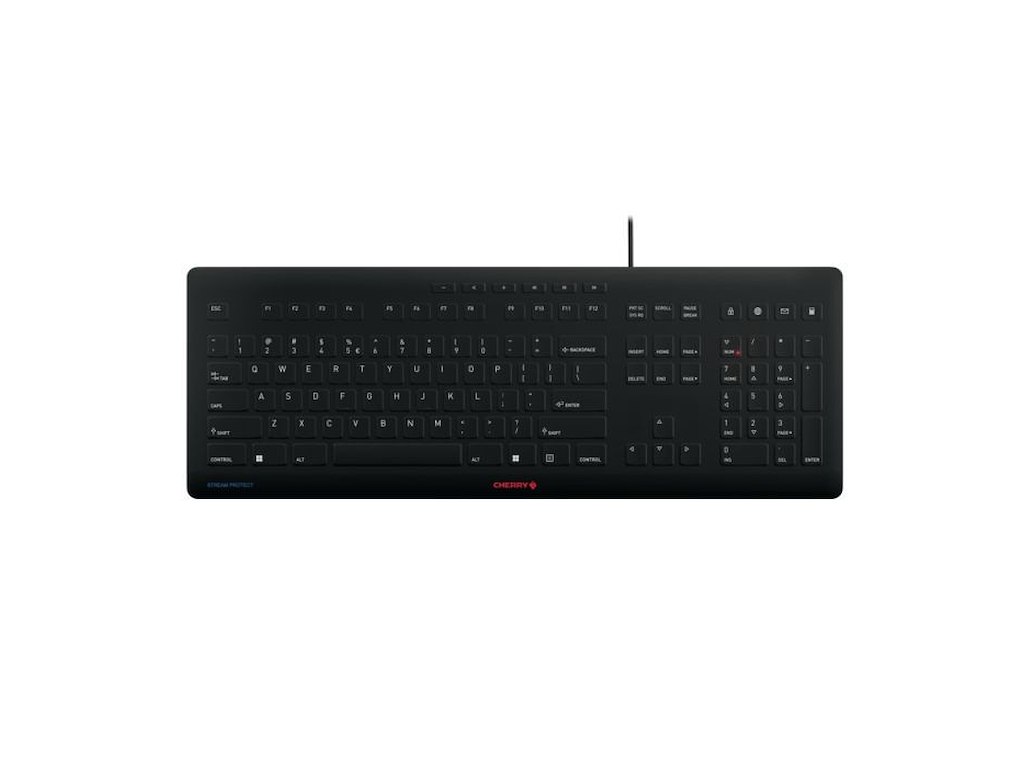 CHERRY JK-8502EU-2 tastatur Universel USB QWERTY Engelsk Sort