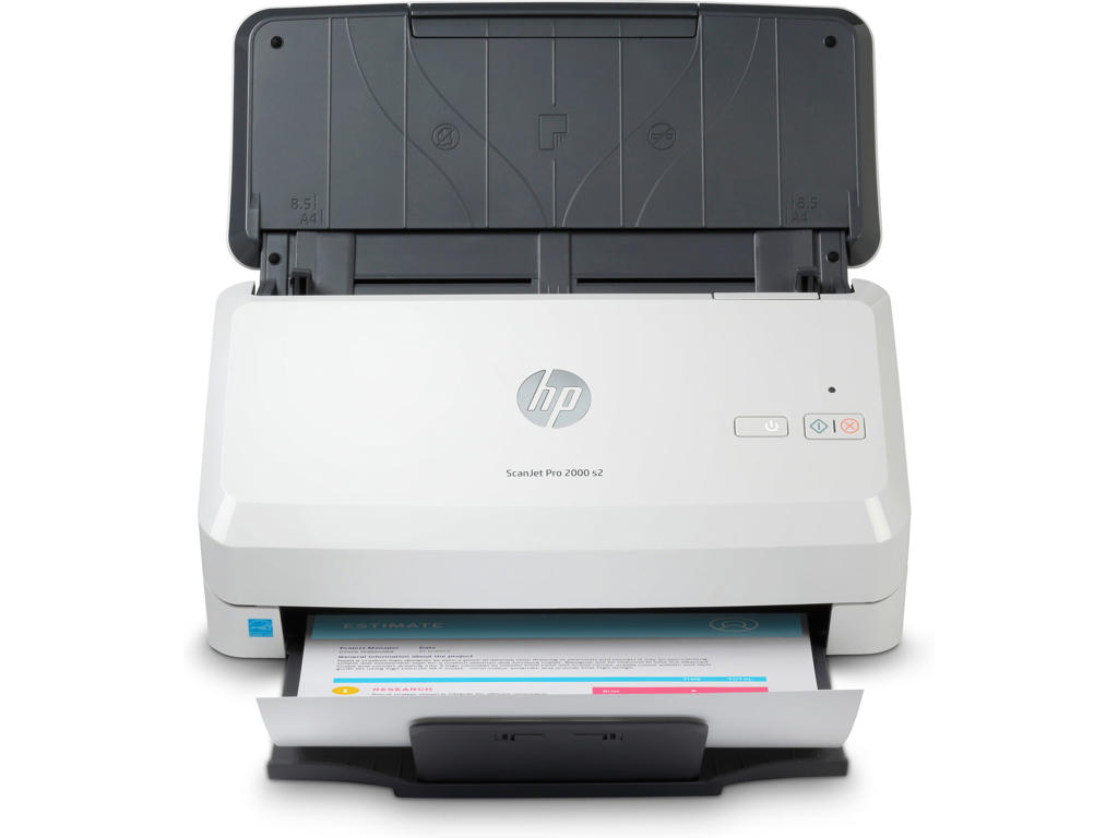 HP ScanJet Pro 2000 s2 Skanner med papir-tilførsel 600 x 600 dpi A4 Sort, Hvid