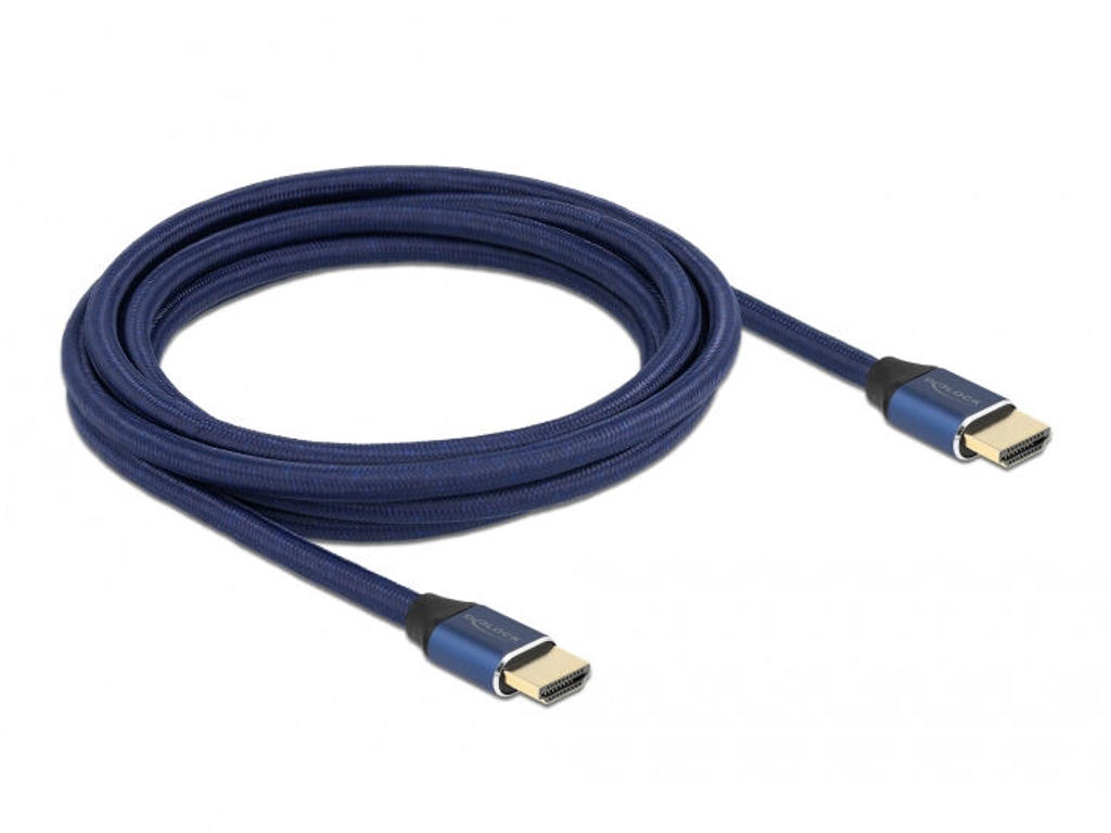 DeLOCK 85448 HDMI-kabel 3 m HDMI Type A (Standard) Blå