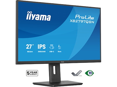 iiyama ProLite XB2797QSN-B1 computerskærm 68,6 cm (27") 2560 x 1440 pixel Quad HD LCD Sort