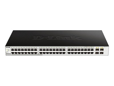 D-Link DGS-1210-52/ME Administreret L2 Gigabit Ethernet (10/100/1000) 1U Sort
