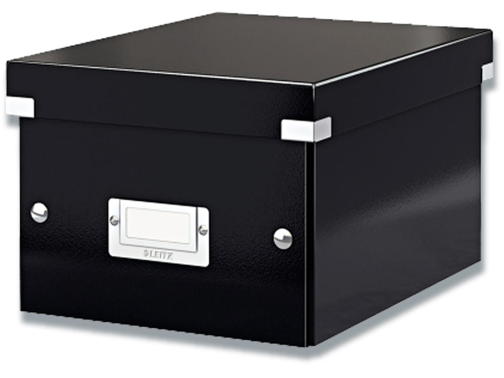 Opbevaringsboks, Small, Uden håndtag, Sort, Leitz Click & Store WOW 