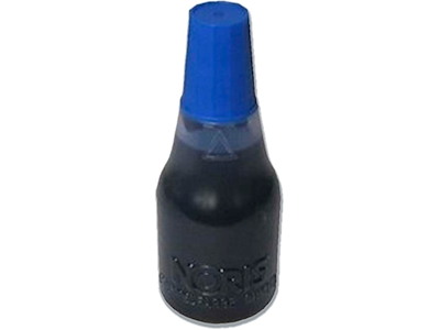 Stempelfarve, Blå, 25 ml, Til gummistempler, Noris